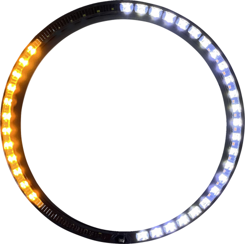 Open Box CUSTOM DYNAMICS PB-7TR-SEQ-1B Trim Ring - Sequential Turn Signal - Black - Sequential Turn Signal Black
