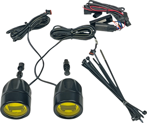 Open Box CUSTOM DYNAMICS PB-FOG-BCM-YB Fog Light - Black - Yellow Lens - Black Yellow Lens