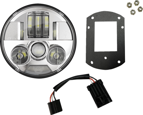 Open Box CUSTOM DYNAMICS PB-LRST-c ProBEAM® Headlight Kit - 5-3/4" - Chrome - FXLRST/FXRST - 5-3/4" Chrome FXLRST/FXRST