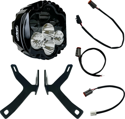 Open Box CUSTOM DYNAMICS SD2-MSRW-W Headlight - Shark Demon - for Road Warrior Fairing - Shark Demon for Road Warrior Fairing