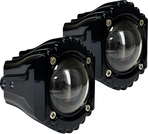 Open Box CUSTOM DYNAMICS SD-FOG-1W Fog Light - White/Clear - Harley-Davidson® - White/Clear Harley-Davidson®