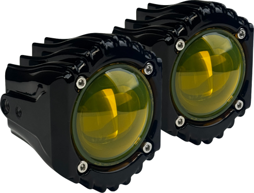 Open Box CUSTOM DYNAMICS SD-FOG-2Y Fog Light - Selective Yellow - Harley-Davidson® - Selective Yellow Harley-Davidson®