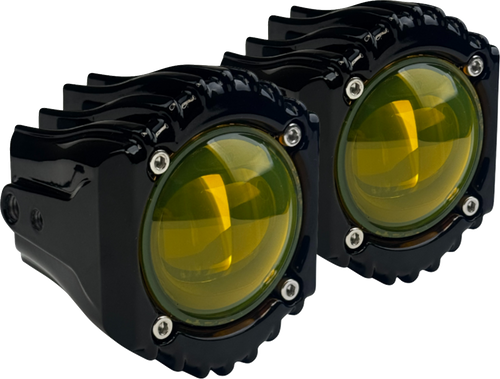 Open Box CUSTOM DYNAMICS SD-FOG-6Y Fog Light - Selective Yellow - Harley-Davidson® - Selective Yellow Harley-Davidson®