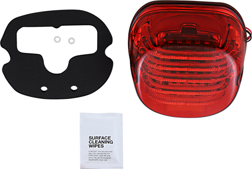 Open Box CUSTOM DYNAMICS PB-TL-LPBW-R Taillight - with Bottom License Plate Illumination Window - Red - with Bottom License Plate Illumination Window Red
