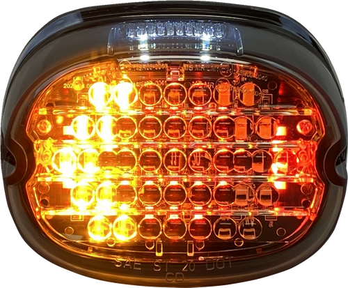 Open Box CUSTOM DYNAMICS CD-INT-TL-W-S Taillight w/ Integrated Turn Signal - Top Window - Smoked Lens - Top Window Smoked Lens