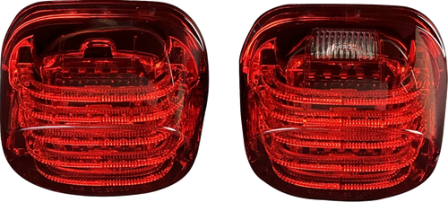 Open Box CUSTOM DYNAMICS TRIKE-KIT-3R ProBEAM® LED Taillight - Squareback - Red - FLRT/FLTRT - Squareback Red FLRT/FLTRT