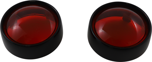 Open Box CUSTOM DYNAMICS PB-B-BEZ-BR Bullet Signal Lenses - Black/Red