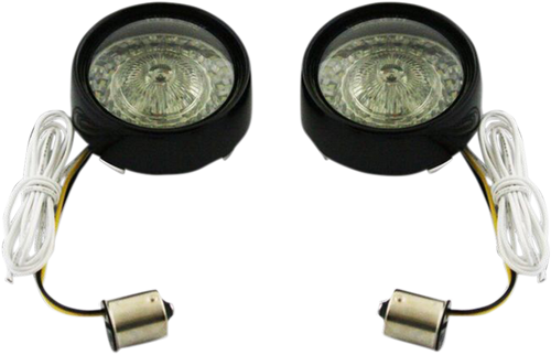 Open Box CUSTOM DYNAMICS PB-BB-AW-1156BS Bullet Turn Signal - 1156 - Gloss Black - Smoke Lens - 1156 Gloss Black Smoke Lens