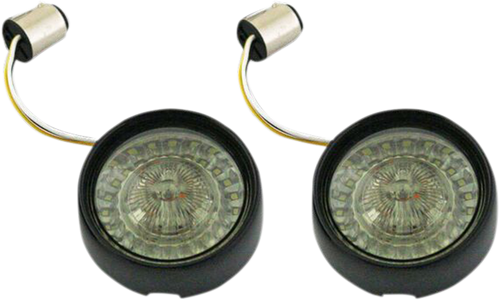 Open Box CUSTOM DYNAMICS PB-BB-AW-1157BS Bullet Turn Signal - 1157 - Gloss Black - Smoke Lens - 1157 Gloss Black Smoke Lens
