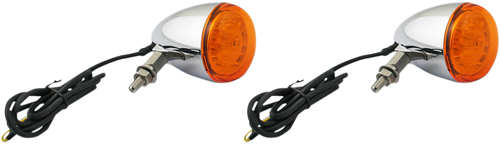 Open Box CUSTOM DYNAMICS PB-UNV-TS-A-C ProBEAM® Turn Signals - Chrome/Amber - Universal - Chrome/Amber Universal