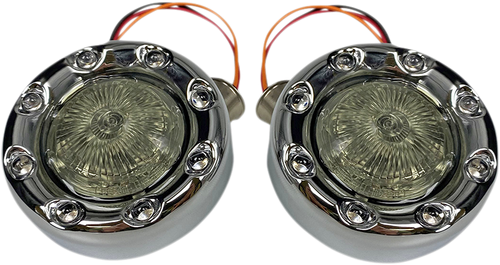 Open Box CUSTOM DYNAMICS PB-BR-AW-57-CS Bullet Turn Signal 1157 - Chrome - Smoke Lens - Chrome Smoke Lens
