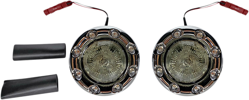 Open Box CUSTOM DYNAMICS PB-BR-RR-IND-CS ProBEAM® Bullet Ringz™ LED Turn Signals - Chrome/Smoke