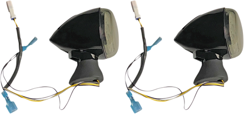 Open Box CUSTOM DYNAMICS PB-SCOUT-AW-BS Front LED Turn Signal - Black - Scout - Black Scout
