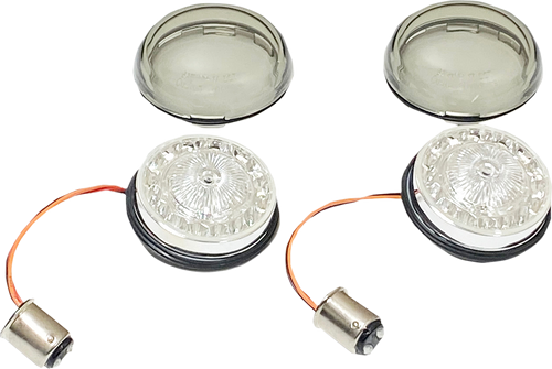 Open Box CUSTOM DYNAMICS PB-RR-57-S Turn Signal Insert - Red/Smoke