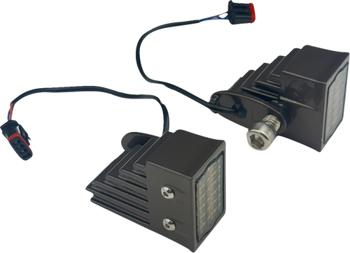 Open Box CUSTOM DYNAMICS CD-LRST-FTS-D LED Turn Signals - Front - Dark Bronze - Front Dark Bronze