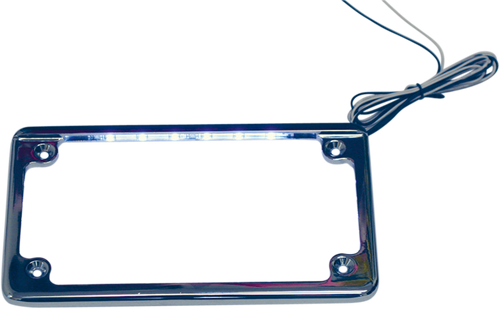 Open Box CUSTOM DYNAMICS LPF-HRZ-C-LP LED License Plate Frame - Chrome