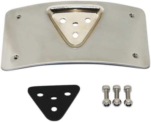 Open Box CUSTOM DYNAMICS CD-PFM-C Radius License Plate Mount - Chrome