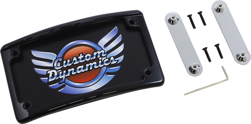 Open Box CUSTOM DYNAMICS LPF-RAD-CVO-B License Plate Frame - LED - Black - LED Black