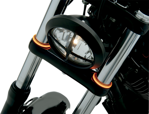 Open Box CUSTOM DYNAMICS TW41AA WRAPZ® Fork Lights - 41 mm - Amber Lens - 41 mm Amber Lens