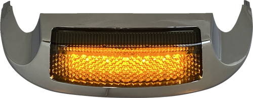 Open Box CUSTOM DYNAMICS GEN-FT-AS LED Front Fender Tip - Amber LED/Smoke Lens - Chrome - Amber LED/Smoke Lens Chrome