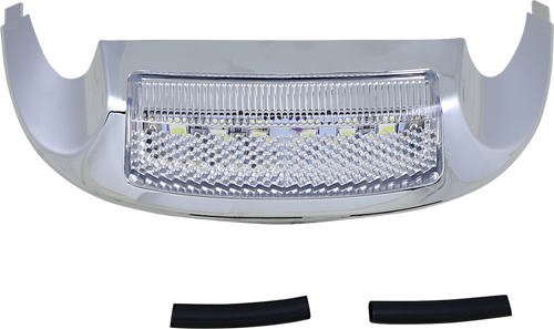 Open Box CUSTOM DYNAMICS GEN-FT-WC LED Front Fender Tip - White LED/Clear Lens - Chrome - White LED/Clear Lens Chrome