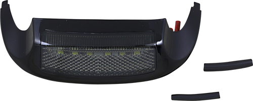 Open Box CUSTOM DYNAMICS GEN-FT-WS-BLK LED Front Fender Tip - White LED/Smoke Lens - Black - White LED/Smoke Lens Black