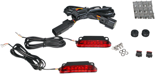 Open Box CUSTOM DYNAMICS CD-LR-07-R Luggage Rack Light Bar - Red