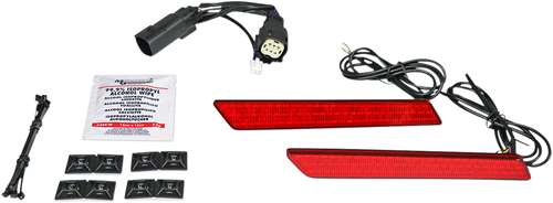 Open Box CUSTOM DYNAMICS CD-LATCH-SS6-R Saddlebag Latch Lights - SS6 - Red - SS6 Red