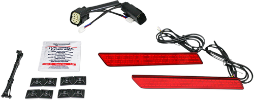 Open Box CUSTOM DYNAMICS CD-LATCH-SS8-R Saddlebag Latch Lights - SS8 - Red - SS8 Red