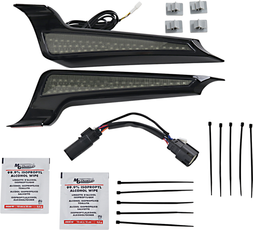 Open Box CUSTOM DYNAMICS CD-FASCIA-BCMSB Fascia LED Light Panels - Black/Smoke