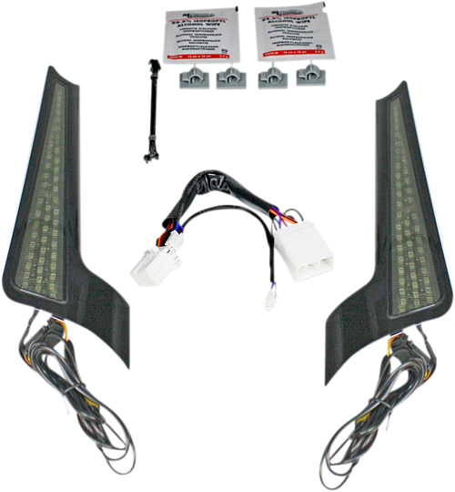 Open Box CUSTOM DYNAMICS CD-FASCIA-HD-SB Fascia LED Light Panels - Black/Smoke