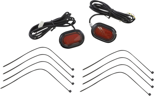 Open Box CUSTOM DYNAMICS CD-PLUG-RB Antenna Grommet Light - Red Lens - Black - Red Lens Black