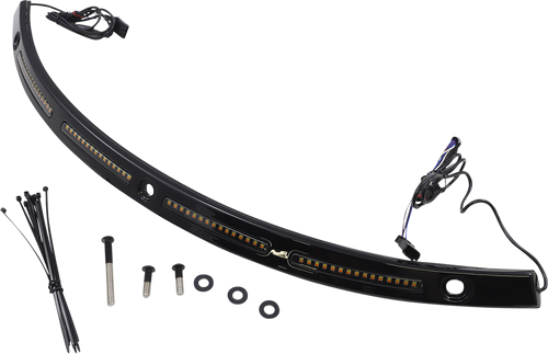 Open Box CUSTOM DYNAMICS CD-WT2-14-B Windshield Trim - Black