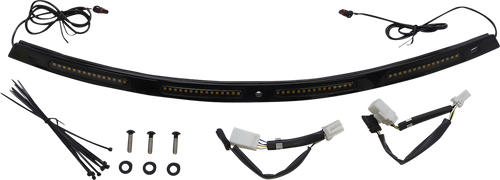 Open Box CUSTOM DYNAMICS CD-WT2-01-B Windshield Trim - Black