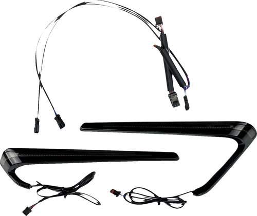 Open Box CUSTOM DYNAMICS CD-LRST-BAG-SB Saddlebag Lights - LED - Smoke Lens - LED Smoke Lens