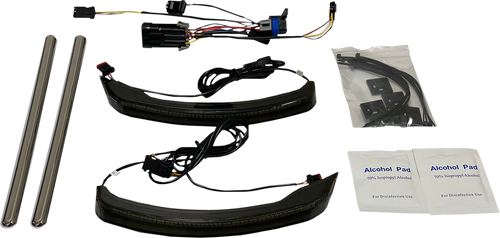 Open Box CUSTOM DYNAMICS CD-IND-SPR-V2-S Saddlebag Lights - Low Profile - Smoke Lens - Indian - Low Profile Smoke Lens Indian