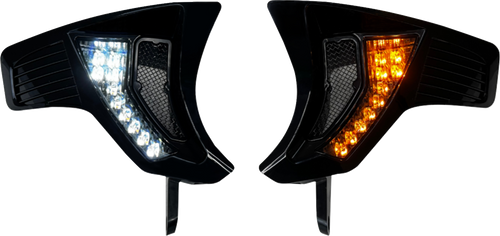 Open Box CUSTOM DYNAMICS SD-RG23-VTS-AW Shark Demon® Turn Signal Vents - Smoke Lens