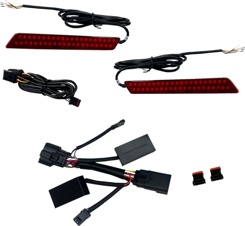 Open Box CUSTOM DYNAMICS CD-LATCH-2026-R Saddlebag Latch Light - LED - Red Lens - LED Red Lens