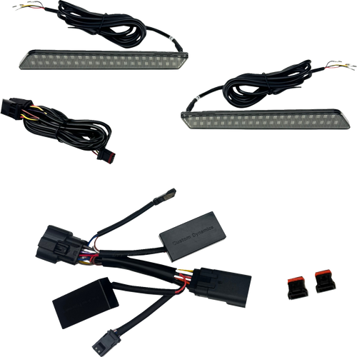 Open Box CUSTOM DYNAMICS CD-LATCH-2026-S Saddlebag Latch Light - LED - Smoke Lens - LED Smoke Lens