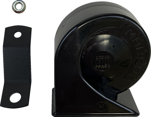 Open Box CUSTOM DYNAMICS CD-HORN-18ST Electromagnetic Horn - 109 db - '11-'25 Softail/Dyna - 109 db '11-'25 Softail/Dyna