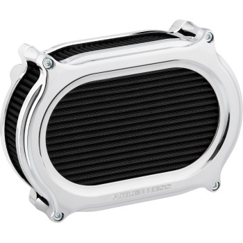 Arlen Ness 600-175 Stage 2 Oval Air Cleaner Kit Chrome