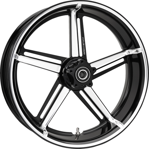 ARLEN NESS 71-420 Wheel - Factory 24 - Front/Rear - Black/Contrast Cut - 18x5.5 - Factory 24 Front/Rear Black/Contrast Cut 18x5.5