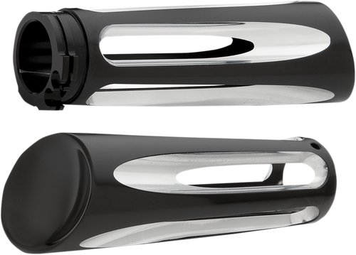 ARLEN NESS 07-132 Ness-Tech® Deep Cut Billet Grips - Black
