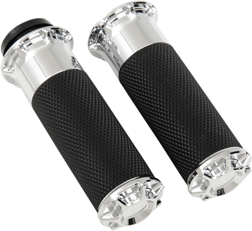 ARLEN NESS 07-328 Beveled Grips - TBW - Chrome - TBW Chrome