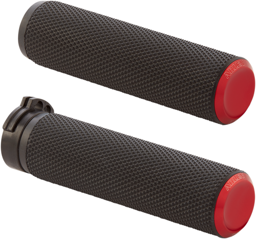 ARLEN NESS 07-336 Knurled Grips - Cable - Red - Cable Red