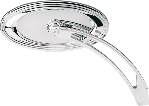 ARLEN NESS 13-044 Mirror - Side View - Stepped - Oval - Chrome - Side View Stepped Oval Chrome