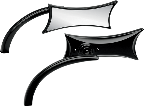 ARLEN NESS 13-419 Mirror - Micro - Four-Point - Side View - Rectangle - Black - Right - Micro Four-Point Side View Rectangle Black Right