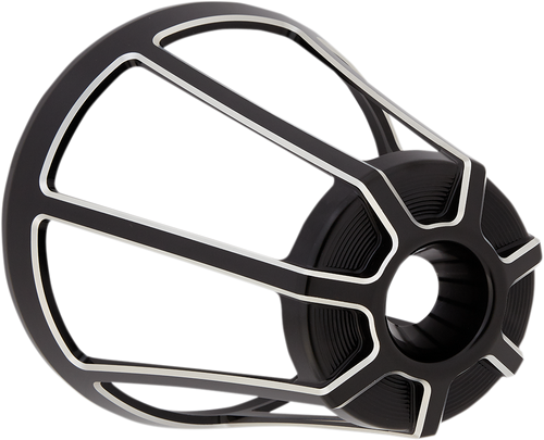 ARLEN NESS 81-104 Monster Sucker Air Cleaner Cover - Beveled - Black - Beveled Black