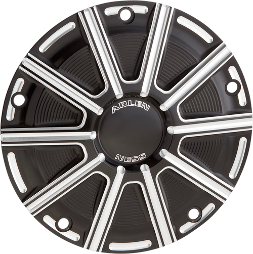 ARLEN NESS 700-002 10-Gauge Derby Cover - Black/Machined - Touring/Trike - Black/Machined Touring/Trike
