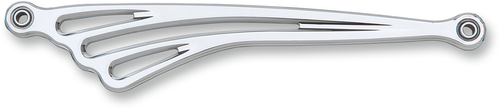 ARLEN NESS 19-912 Shift Rod - Deep Cut - Flat - Chrome - Deep Cut Flat Chrome